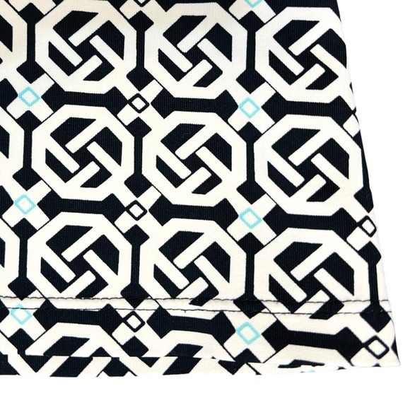 J McLaughlin Catalina Cloth 1/4 Zip Pullover. Sz XS Black, Cream, Light Blue - Picture 7 of 7